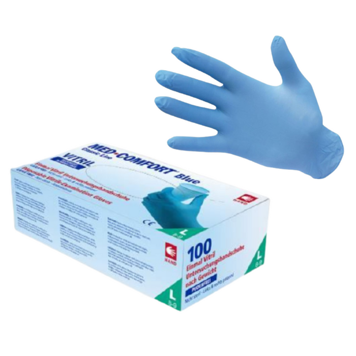 MedComfort® Powder-Free Blue Vitrile Examination Gloves