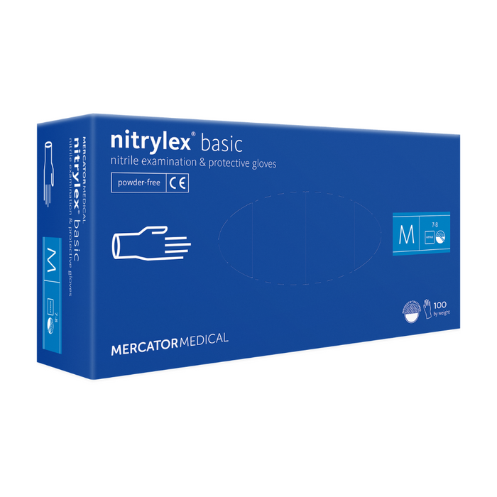 Mercator Nitrylex®Basic Nitrile Examination Gloves (100)